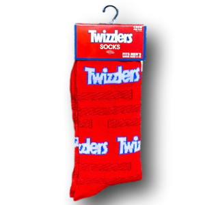 3/$20 Twizzlers Retro Candy Funny Novelty Crew Socks - Brand New